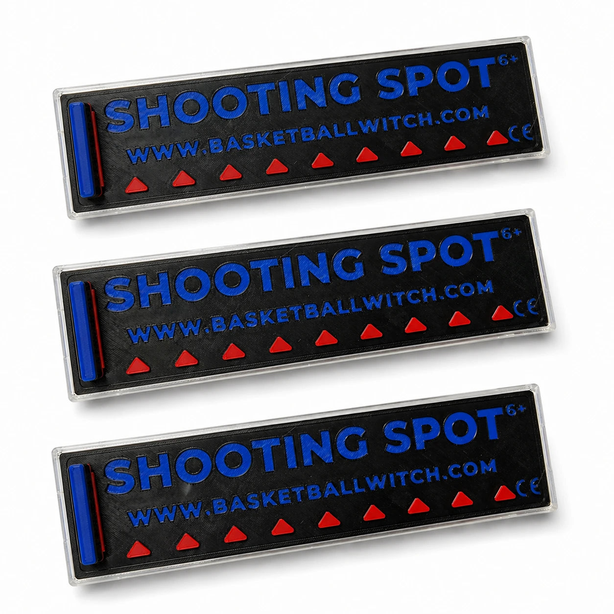 Three basketball training Spot Markers on a white background.