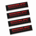 Set of four black Basketball Witch Shooting Spot Markers with Anti-Slip Cases for basketball training and active play.